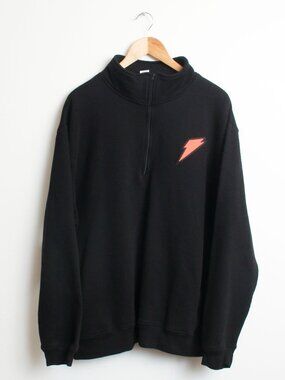 Gatorade Quarter-Zip Fleece Mens 2XL Black Promotional Pullover w/ Spell Out